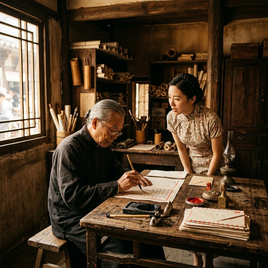 代筆人展品